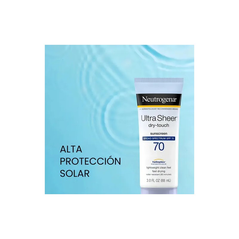 Neutrgena Bloqueador Protector Solar facial para Pieles grasas 70 SPF