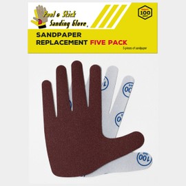 Sandpaper Replacement Five Pack - RIGHT HAND 100 Grit