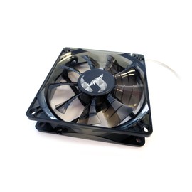 Bgears b-PWM 80mm Black LEDs Gaming PC Cooling Fan, High Speed High Performance 2 Ball Bearing PWM Signal, Mini 4 pin Connector, 500-4000 RPM with high Airflow of 78 CFM, 12VDC Fan, 80x80x25mm