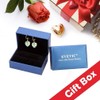 Austrian Crystal Heart Drop Leverback Earrings for Women Fashion Dangle