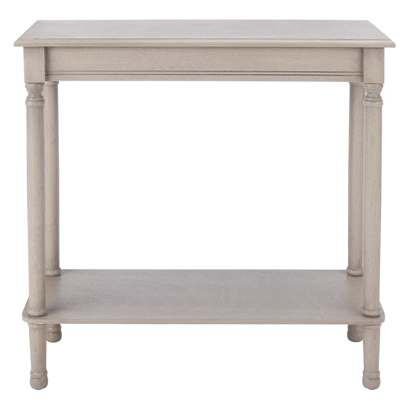 Safavieh Home Collection Tinsley Greige Rectangular Bottom Shelf Console Table