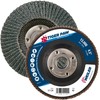 Weiler 51124 4-1/2" Tiger Paw Abrasive Flap Disc, Conical (Ty29),