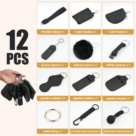 Cnbnd Wristlet Keychain Set with Coin Purse,13 Pcs Keychain Set for Women,Creative Gift Suitable for Both Women And Girls