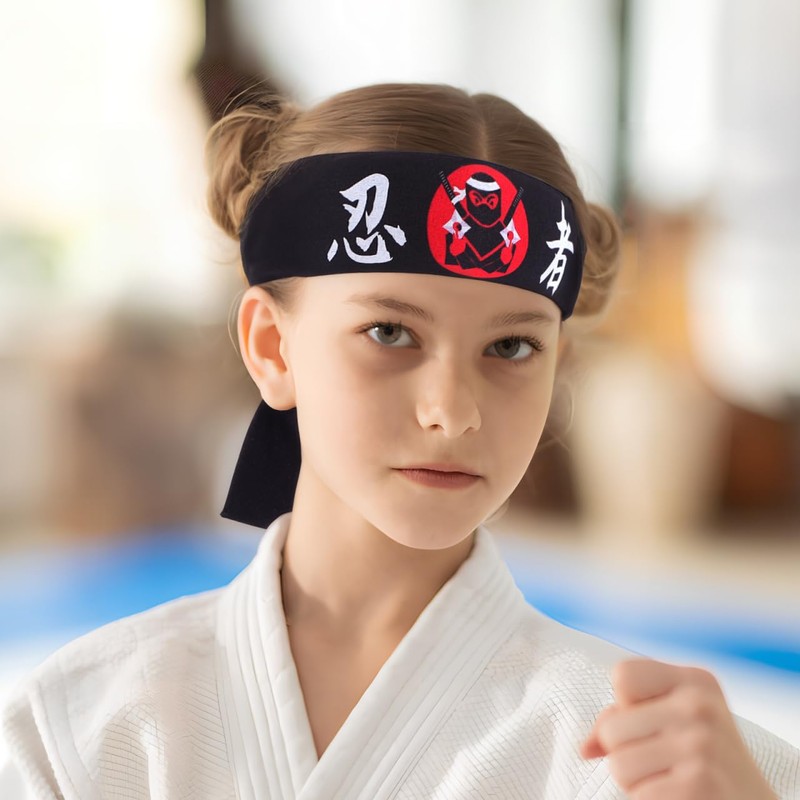 HANABASS 4 fasce Samurai in stile giapponese con design ninja