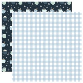 Echo Park Paper 2 Sheets of Echo Park Paper WINTER 12x12 Scrapbook Cardstock - Winter Gingham