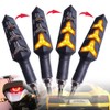 DophiSall Auto 2-Pack Motorcycle Indicators Flowing Turn Signal Lights Y