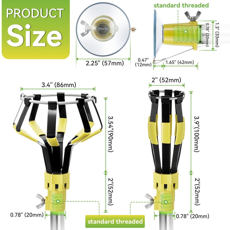 Dreyoo 3 Pieces Set Light Bulb Changer, Standard Incandescent, Floodlight