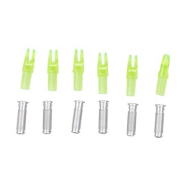 Allen Company Titan™ Carbon Arrow Nocks & Inserts, 6-Pack, Green
