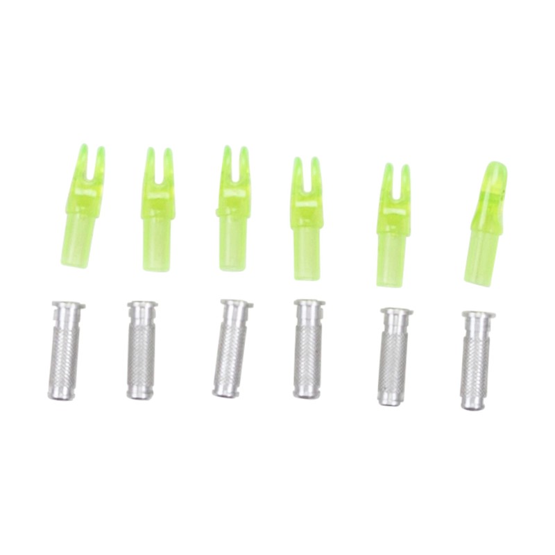 Allen Company Titan™ Carbon Arrow Nocks & Inserts, 6-Pack, Green