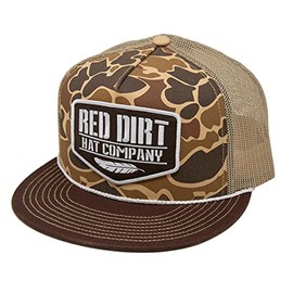 Red Dirt Hat Company Youth Adjustable Snapback Hat, Duck Camo - Tan, One Size