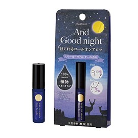 Beauwell & Good Night Roll-On Aroma Sleepy, Lavender, 1.2 fl oz (5 ml) (100% Essential Oil, Natural Aroma, Temple, Wrist, Before Sleeping) Gift, Stylish, Natural