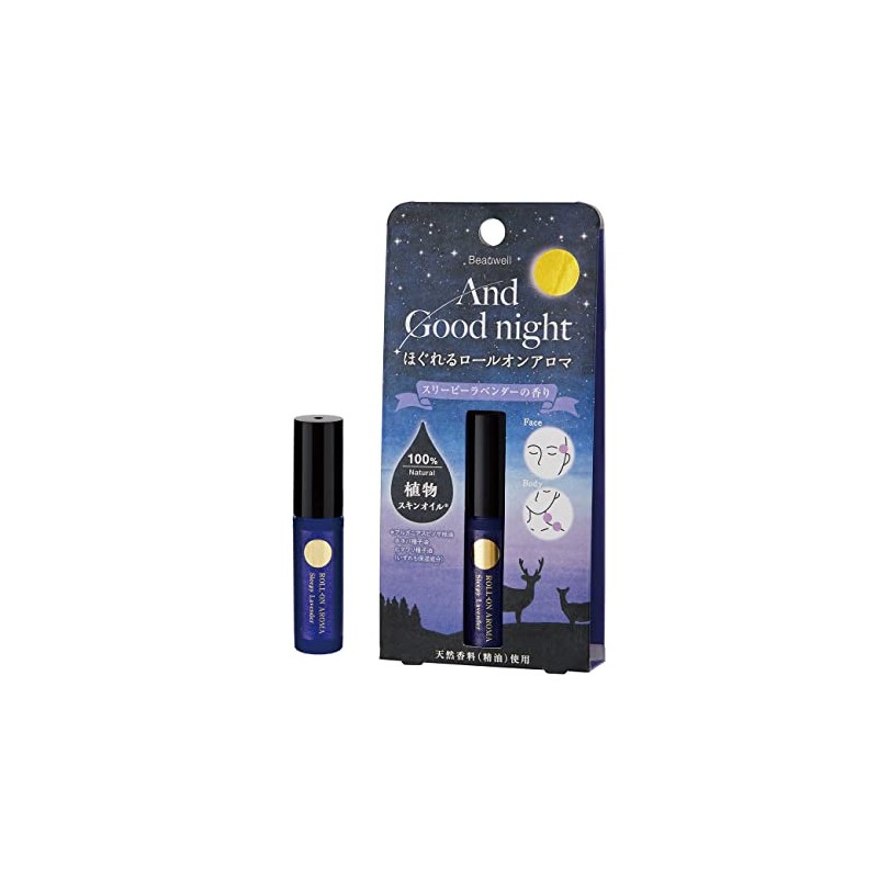 Beauwell & Good Night Roll-On Aroma Sleepy, Lavender, 1.2 fl