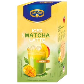 KRÜGER Iced Matcha Latte Mango 160 g (8 x 20 g Sachets)