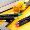 Retractable Ballpoint Pens Multicolor Pens 4 Colors Ink (Black, Blue,