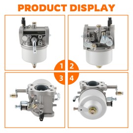 GoaMotors 72558-G01 Carburetor With Fuel pump for EZGO Golf 4-Cycle Workhorse & ST350 Models 350cc (for Robin) Engines, #72558-G05 72840-G02 72021-G01