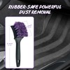 YeewayVeh Pro Tire Cleaning Brush, Gentle Stiff Mixed Bristles,Short Handle