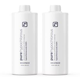 BRIOTECH Pure Hypochlorous Acid Cleanser, Original Premium HOCl Topical Solution, Multi-Purpose Cleaner, Family Approved & Pet Friendly, 32 fl oz Refill (2 Pack)