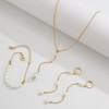 LIUYIDM Pearl Necklace Women's Set Sweet Water Pearl Necklace Double