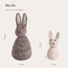 Gry & SIF Rabbit Family Made of Felt, Standing, Handmade,