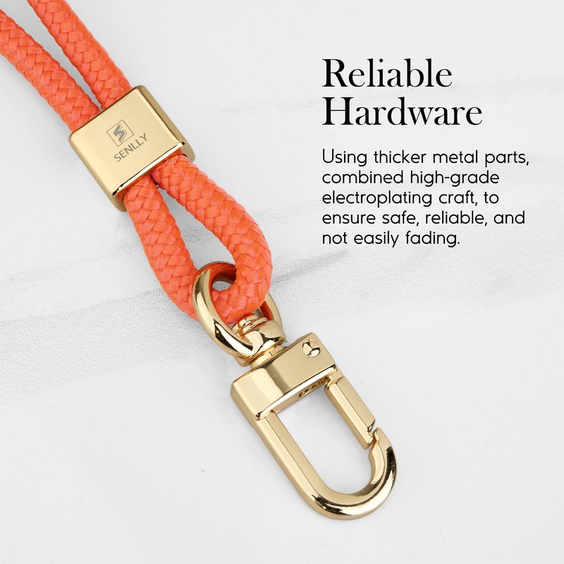 SENLLY Bracelet key chain short, original minimalist design lanyard for