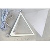 Beacon Triangle Corner Light, Plug-in 17' Cord, White Installs in