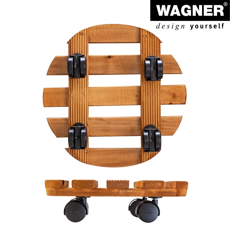 Wagner Palisande Country 20018201 Multi-Purpose Trolley Chestnut Round