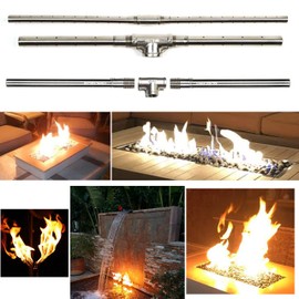 EasyFirePits Lifetime Warranted 316 Stainless Steel Marine Grade Linear Burners (50.00, 50 Inch Trough Burner)