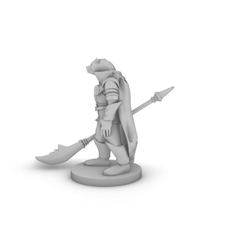 Werebear Knight Tabletop DND Gaming Miniature