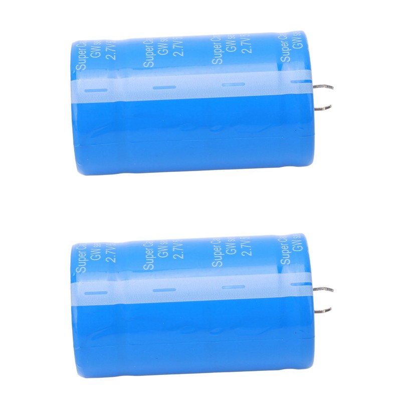 2 Pcs Automobile Car Farad Capacitor 2.7V 500F Energy Saving
