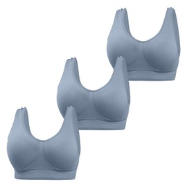 Love My Fashions® Seamless Sports Bras for Women Wireless Bralette Non Padded Stretch Super Comfort Sleep Bra for Yoga Gym Workout and Fitness Crop Top Vest