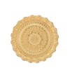 Turkish Tea Coffee Serving Tray Vintage Style Embossed Pattern Round