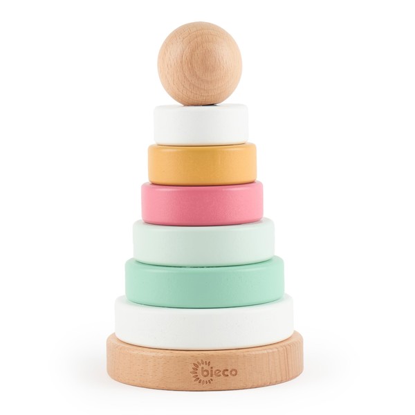 Bieco Baby Berry Stacking Tower, Sustainable Wood FSC®, 19 cm,