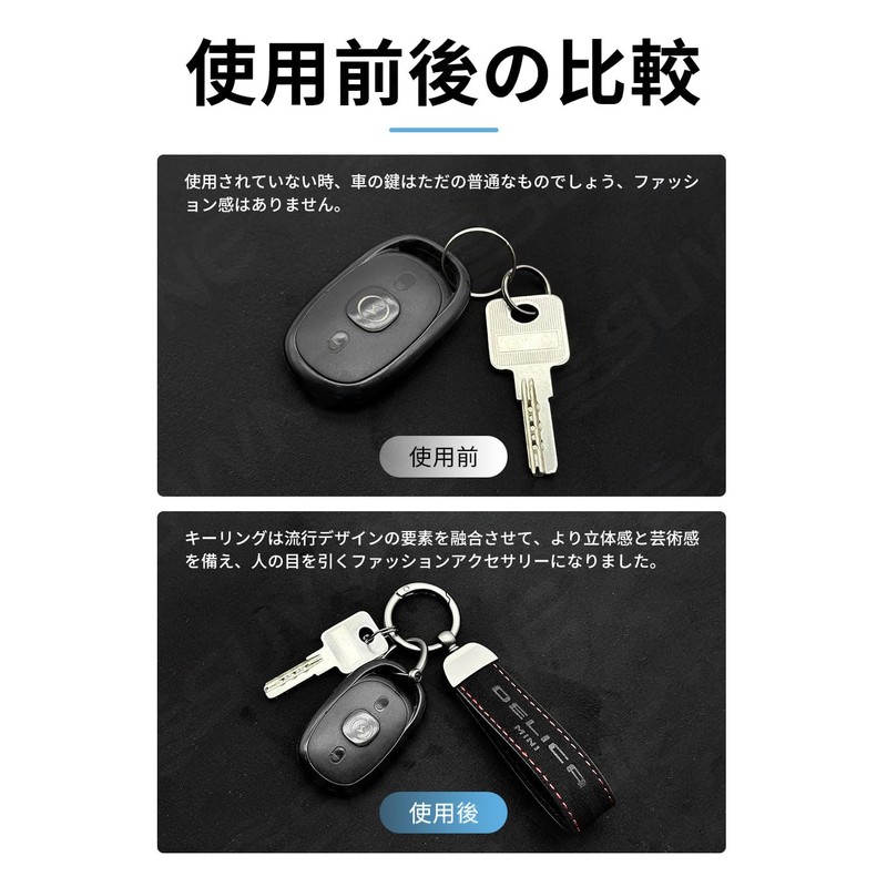[SUVVNE] Svuni New Delica Mini B3 Keychain, Car Key Chain,