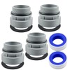 4Pack 4560 Pool Hose Conversion Adapters Kit, 40mm to 1