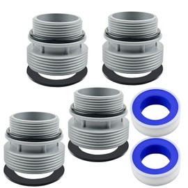 4Pack 4560 Pool Hose Conversion Adapters Kit, 40mm to 1 1/2" Filter Hose Adapter Kit, Pump Adapter Hose Connector, Above Ground Pool Hose Adapter