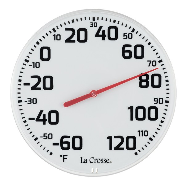 La Crosse 104-1522 8" Round Analog Dial Thermometer
