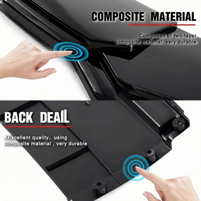 For Volvo S60 S80 S90 Glossy Black Front Bumper Lip/