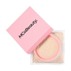 MCoBeauty Loose Powder Cool & Set - Light, Finely Milled Water-Based Setting Powder, Vegan, Cruelty Free Cosmetics