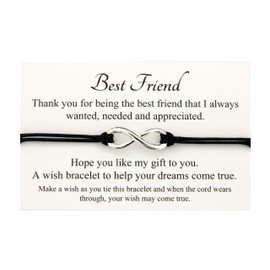 Lucor Best Friends Gifts | Friendship Gifts | Infinity Wish Bracelet | Graduation Gifts | Christmas Birthday Gifts | Gifts for Friends(Blue)