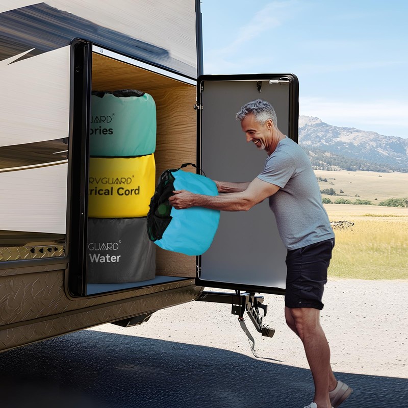 RVGUARD RV Hose Storage Bags 4 Pack, Waterproof With 4