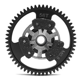 LSG Steel Spur Gear 54T 56T 58T Main Gear 0.8M 32P for 1/10 Tra-xxas E-Revo Rally VXL Slash 4x4 All Versions Stampede 4x4 VXL Summit T-Maxx (56T)