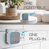 Uni-Com Wireless Portable & Plug-in Door Chime Set, 150m Operating