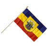 Flaggenfritze® Stick Flag Germany Mecklenburg Old 30 x 45 cm