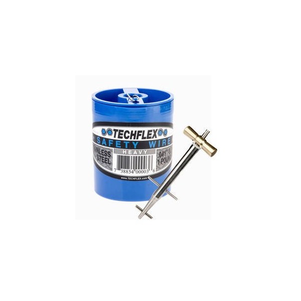 Clamptite Kit - CLT01-4 3/4" Stainless Steel Tool w/Aluminum Bronze T-Bar Nut and 220 ft 1lb. Can of .041 Safety Wire