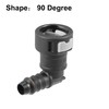 X AUTOHAUX 2pcs Fuel Line Quick Connect 90 Degree for