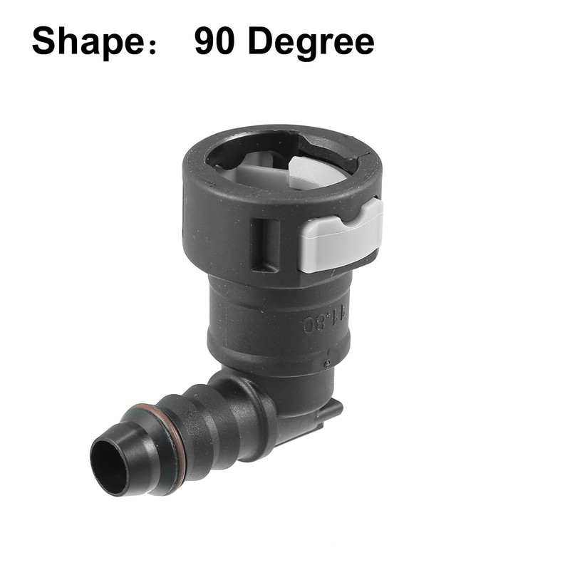 X AUTOHAUX 2pcs Fuel Line Quick Connect 90 Degree for