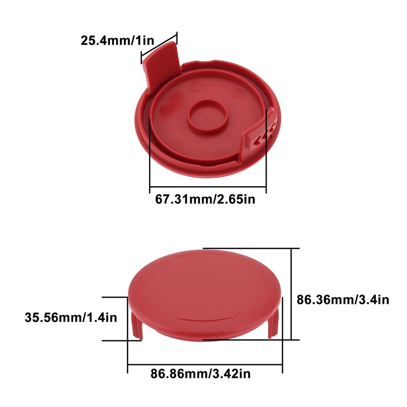 LT Easiyl 2pcs Lawn Mower Spool Cover Trimmer 125-8275 Lawn