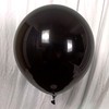 18 Inch 10 Pack Black Balloons KIRIKOU Big Large Round