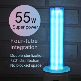 COTTON KNIGHT, UV Light Sanitizer, 55w 254nm UVC Lamp for Room Surface Disinfection, Kills Bacteria Molds Dust Mites up to 750 sqft, Home/School/Hotel/Travel, 1Y Warranty (Blue Ozone Free)