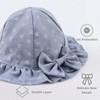 JANGANNSA Cotton Bow Baby Girls Hat Flower Infant Toddler Summer